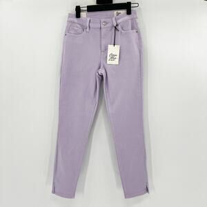 NWT Cosmic Blue Love Women's Purple Pastel Straight Denim Jeans Size 26